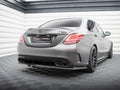 Maxton Design - REAR SPLITTER (VERTICAL BARS) MERCEDES-AMG C63 SEDAN / ESTATE W205 FACELIFT