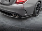 Maxton Design - REAR SPLITTER (VERTICAL BARS) MERCEDES-AMG C63 SEDAN / ESTATE W205 FACELIFT
