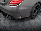 Maxton Design - STREET PRO REAR SIDE SPLITTERS + FLAPS MERCEDES-AMG C63 SEDAN / ESTATE W205 FACELIFT