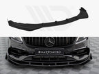 Maxton Design - STREET PRO FRONT SPLITTER + FLAPS MERCEDES-BENZ A AMG-LINE W176 FACELIFT