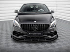 Maxton Design - STREET PRO FRONT SPLITTER + FLAPS MERCEDES-BENZ A AMG-LINE W176 FACELIFT
