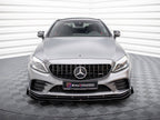 Maxton Design - STREET PRO FRONT SPLITTER + FLAPS MERCEDES-AMG C43 COUPE C205 FACELIFT
