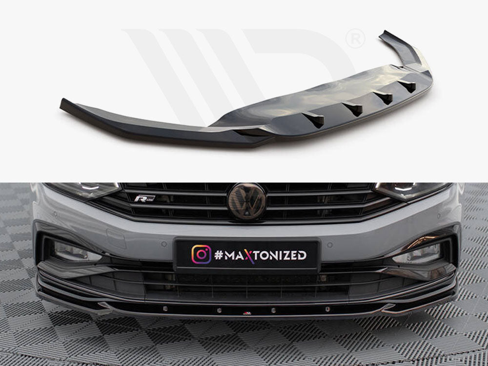 Maxton Design - FRONT SPLITTER V.2 VOLKSWAGEN PASSAT R-LINE B8 FACELIFT