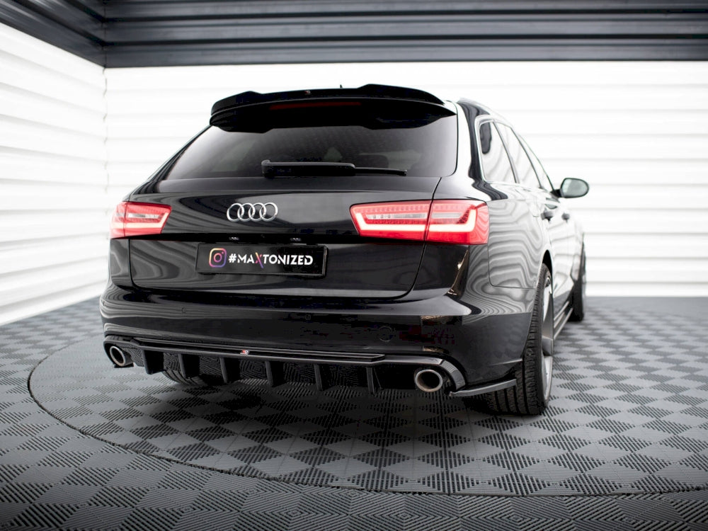 Maxton Design - Rear Valance Audi A6 Sedan / Avant C7 (Version with single exhausts on both sides)