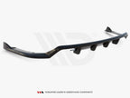 Maxton Design - Central Rear Splitter (Vertical Bars) BMW 4 Coupe / Gran Coupe / Cabrio M-Pack F32 / F36 / F33