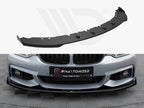 Maxton Design - STREET PRO FRONT SPLITTER + FLAPS BMW 4 COUPE / GRAN COUPE / CABRIO M-PACK F32 / F36 / F33