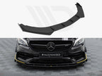 Maxton Design - STREET PRO FRONT SPLITTER + FLAPS MERCEDES-AMG CLA 45 AERO C117 FACELIFT