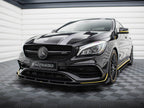 Maxton Design - STREET PRO FRONT SPLITTER + FLAPS MERCEDES-AMG CLA 45 AERO C117 FACELIFT
