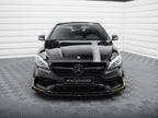 Maxton Design - STREET PRO FRONT SPLITTER + FLAPS MERCEDES-AMG CLA 45 AERO C117 FACELIFT