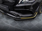 Maxton Design - STREET PRO FRONT SPLITTER + FLAPS MERCEDES-AMG CLA 45 AERO C117 FACELIFT