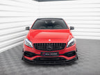 Maxton Design - STREET PRO FRONT SPLITTER + FLAPS MERCEDES-BENZ A 45 AMG AERO W176 FACELIFT