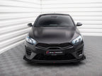 Maxton Design - Street PRO Front Splitter + Flaps Kia Proceed GT Mk3 Facelift / Ceed GT / GT - Line Mk1 Facelift