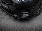 Maxton Design - Street PRO Front Splitter + Flaps Kia Proceed GT Mk3 Facelift / Ceed GT / GT - Line Mk1 Facelift