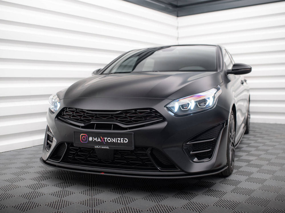 Maxton Design - Street PRO Front Splitter Kia Proceed GT Mk3 Facelift / Ceed GT / GT - Line Mk1 Facelift