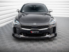 Maxton Design - STREET PRO FRONT SPLITTER + FLAPS KIA STINGER GT / GT-LINE MK1
