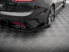 Maxton Design - STREET PRO REAR SIDE SPLITTERS + FLAPS KIA STINGER GT-LINE MK1