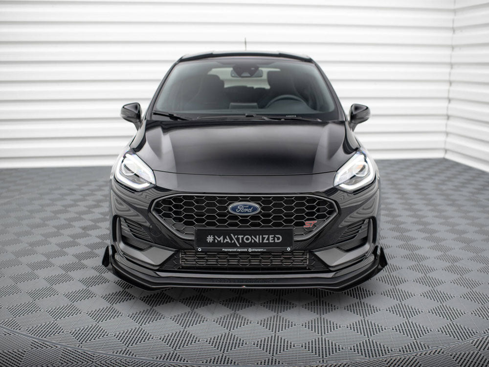 Maxton Design - STREET PRO FRONT SPLITTER + FLAPS FORD FIESTA ST/ST LINE MK8/8.5 FACELIFT
