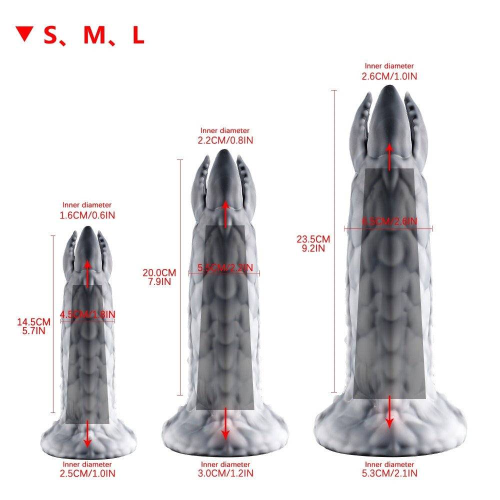Nothosaur ZERGER - Alien Ovipositor Dildo - Monster With Teeth Ovipositor Sex Toy