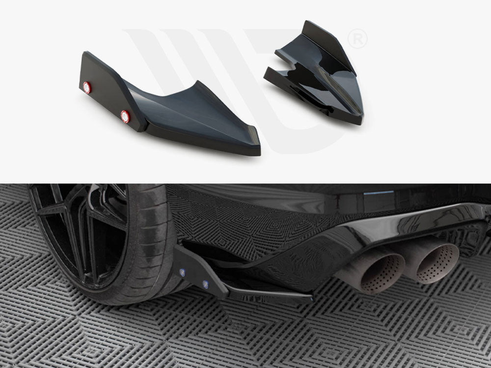 Maxton Design - Rear Side Splitters V.5 + Flaps Volkswagen Golf R Mk8