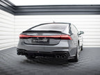 Maxton Design - REAR VALANCE + EXHAUST ENDS IMITATION AUDI A7 C8 S-LINE (2017-)
