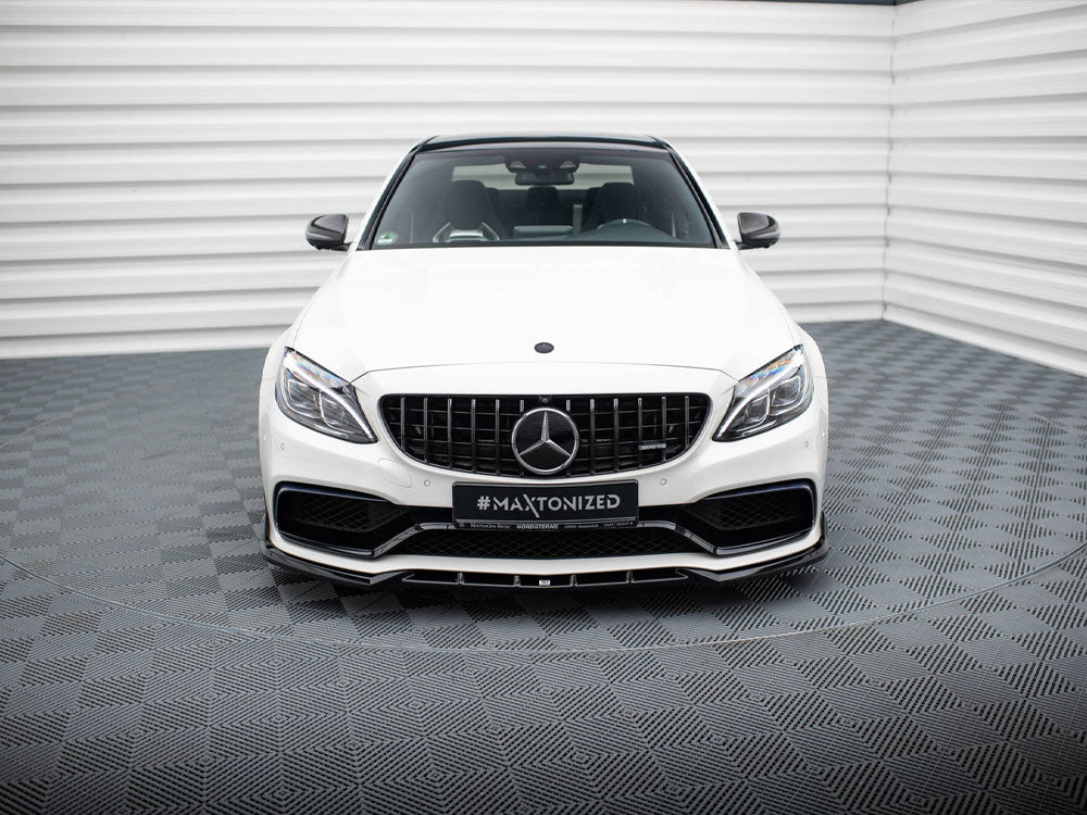 Maxton Design - Front Splitter V.2 Mercedes-AMG C63 Sedan / Estate W205 / S205