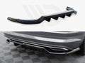 Maxton Design - CENTRAL REAR SPLITTER (VERTICAL BARS) SKODA KODIAQ SPORTLINE MK1 FACELIFT