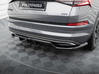 Maxton Design - CENTRAL REAR SPLITTER (VERTICAL BARS) SKODA KODIAQ SPORTLINE MK1 FACELIFT