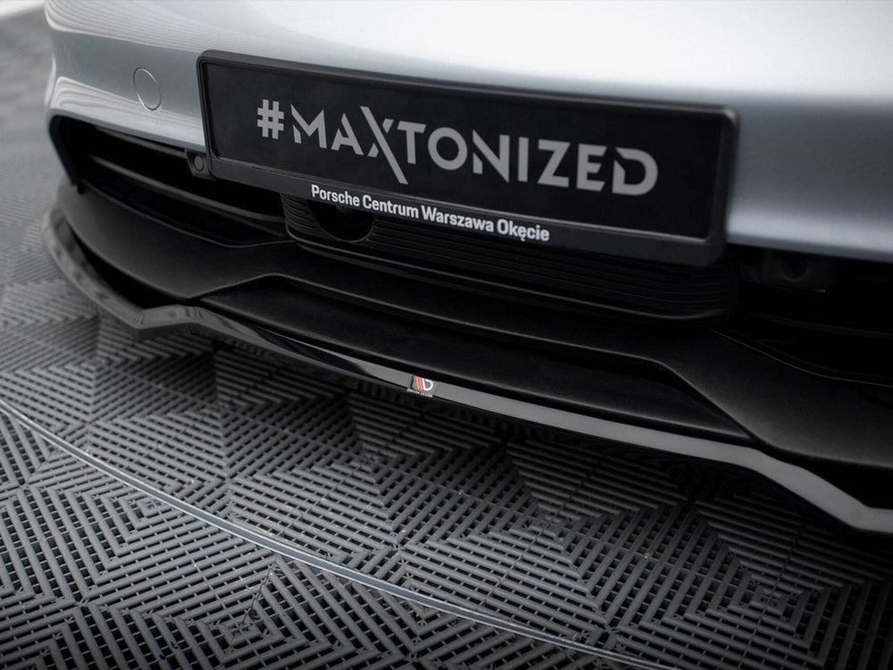 Maxton Design - FRONT SPLITTER PORSCHE TAYCAN / TAYCAN 4 / TAYCAN 4S / TAYCAN GTS MK1