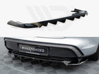 Maxton Design - CENTRAL REAR SPLITTER (VERTICAL BARS) PORSCHE TAYCAN / TAYCAN 4 / TAYCAN 4S / TAYCAN GTS MK1