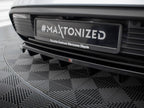 Maxton Design - CENTRAL REAR SPLITTER (VERTICAL BARS) PORSCHE TAYCAN / TAYCAN 4 / TAYCAN 4S / TAYCAN GTS MK1