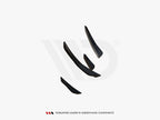 Maxton Design - FRONT BUMPER WINGS (CANARDS) VOLKSWAGEN POLO GTI MK6 FACELIFT