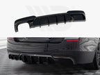 Maxton Design - REAR VALANCE V.2 BMW 5 M-PACK F10 (VERSION WITH DOUBLE EXHAUST ON ONE SIDE)