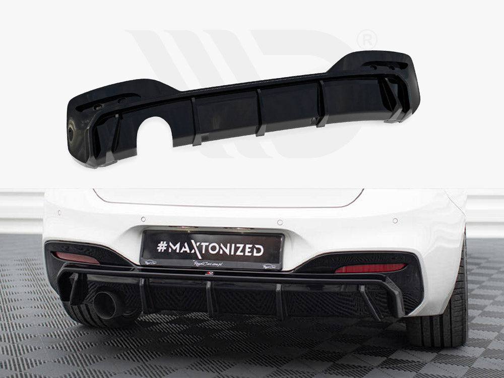 Maxton Design - REAR VALANCE BMW 1 M-PACK F20 FACELIFT (VERSION WITH SINGLE EXHAUST ON ONE SIDE)