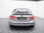 Maxton Design - REAR VALANCE AUDI A5 S-LINE COUPE / SPORTBACK 8T FACELIFT (VERSION WITH SINGLE EXHAUSTS ON BOTH SIDES)