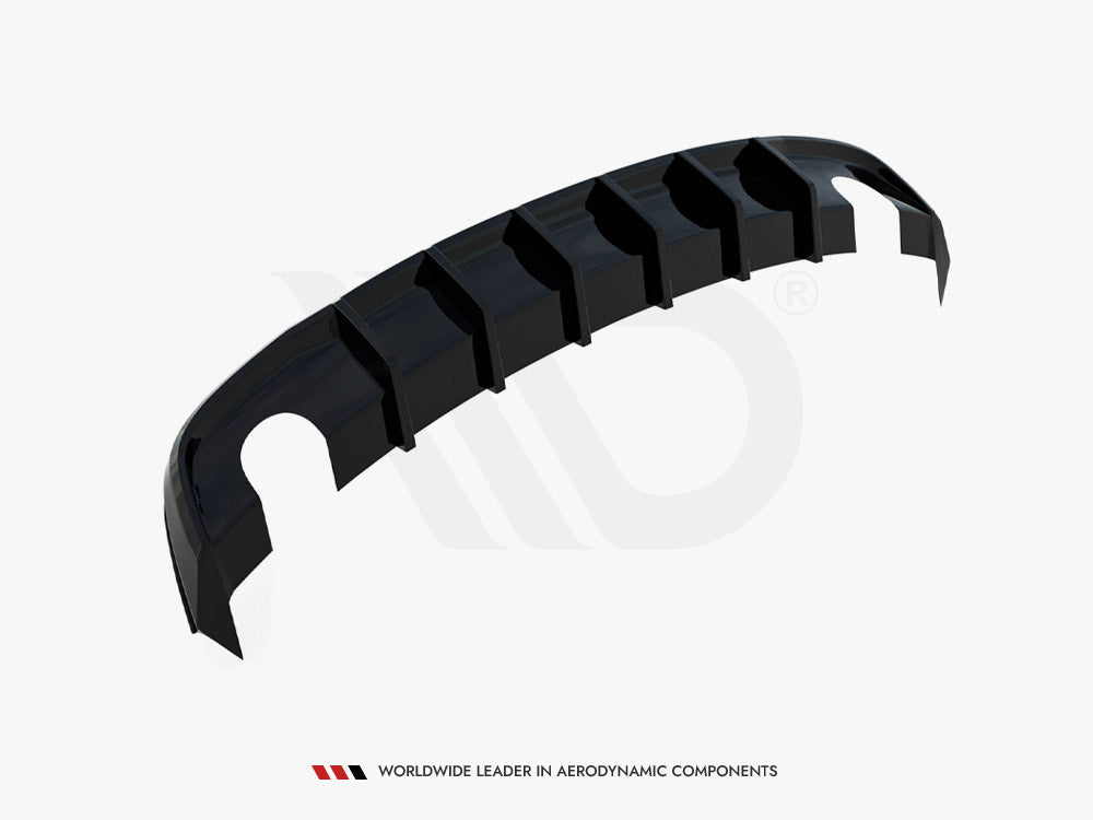 Maxton Design - REAR VALANCE AUDI A5 S-LINE COUPE / SPORTBACK 8T FACELIFT (VERSION WITH SINGLE EXHAUSTS ON BOTH SIDES)