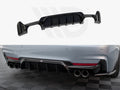 Maxton Design - REAR VALANCE BMW 4 COUPE / GRAN COUPE / CABRIO M-PACK F32 / F36 / F33 (VERSION WITH DUAL EXHAUSTS ON BOTH SIDES)