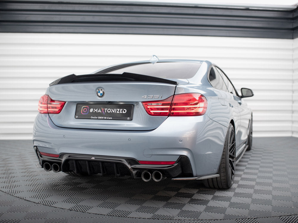 Maxton Design - REAR VALANCE BMW 4 COUPE / GRAN COUPE / CABRIO M-PACK F32 / F36 / F33 (VERSION WITH DUAL EXHAUSTS ON BOTH SIDES)