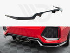 Maxton Design - Central Rear Splitter (Vertical Bars) Honda Civic SI Mk10
