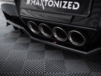 Maxton Design - Central Rear Splitter (Vertical Bars) + Rear Side Splitters Chevrolet Corvette C7
