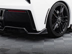 Maxton Design - Central Rear Splitter (Vertical Bars) + Rear Side Splitters Chevrolet Corvette C7