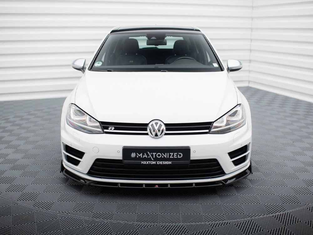 Maxton Design - Front Splitter V.5 + Flaps Volkswagen Golf R / R-Line Mk7