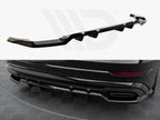 Maxton Design - Central Rear Splitter (Vertical Bars) Audi SQ8 / Q8 S-Line Mk1 Facelift