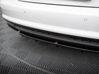 Maxton Design - CENTRAL REAR SPLITTER AUDI A7 S-LINE (FACELIFT) (WITH VERTICAL BARS) (2014-2018)