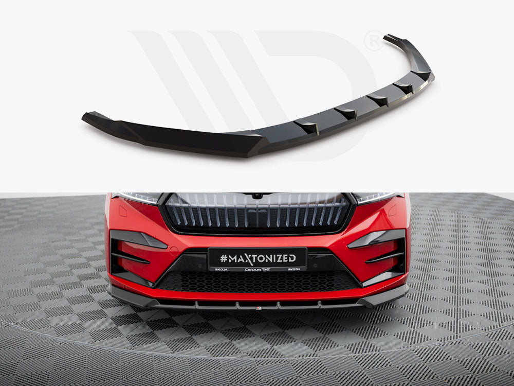 Maxton Design - FRONT SPLITTER SKODA ENYAQ COUPE IV