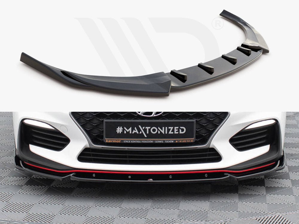 Maxton Design - FRONT SPLITTER V.5 HYUNDAI I30 N MK3 HATCHBACK/ FASTBACK (2017-)