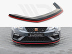 Maxton Design - Front Splitter V.3 Seat Leon Cupra / FR Mk3 FL