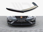 Maxton Design - FRONT SPLITTER V4 SEAT LEON CUPRA/ FR MK3 FACELIFT (2017-2020)