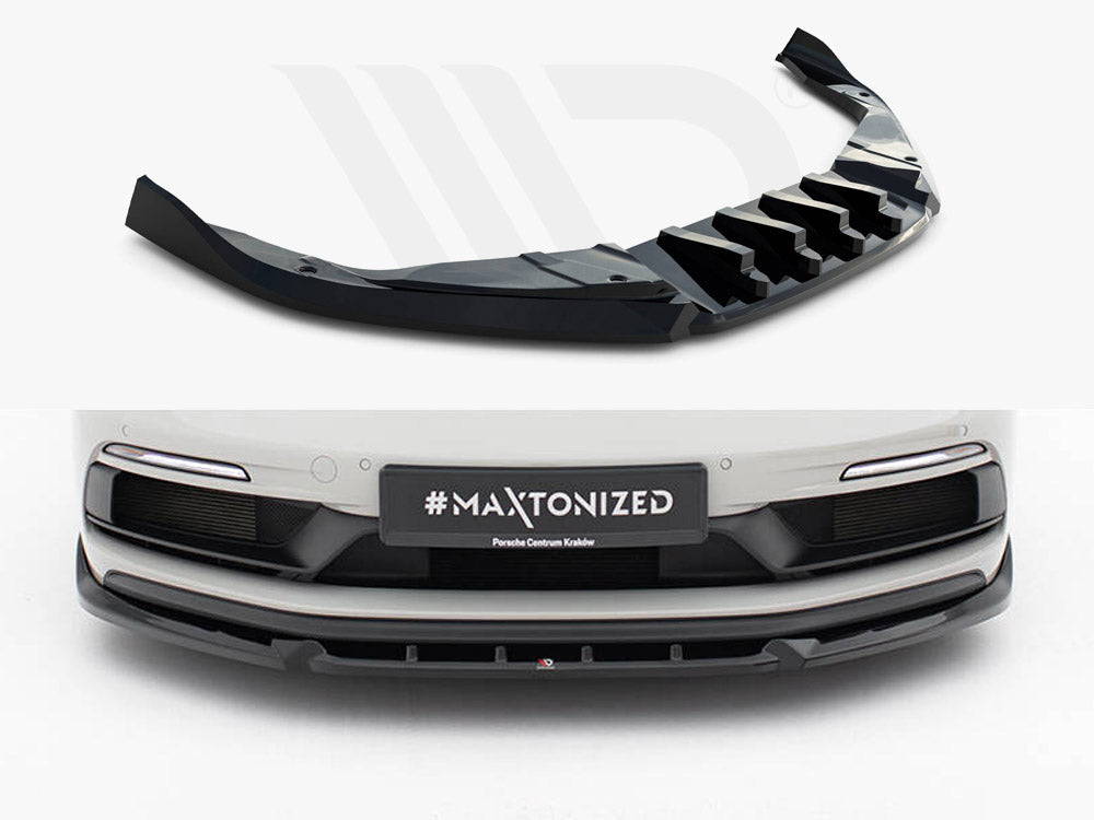 Maxton Design - Front Splitter V.2 Porsche 718 Cayman GTS 982c