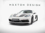 Maxton Design - Front Splitter V.1 Porsche 718 Cayman GTS 982c