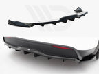 Maxton Design - Rear Splitter (Vertical Bars) V.2 Tesla Model X Mk1 Facelift